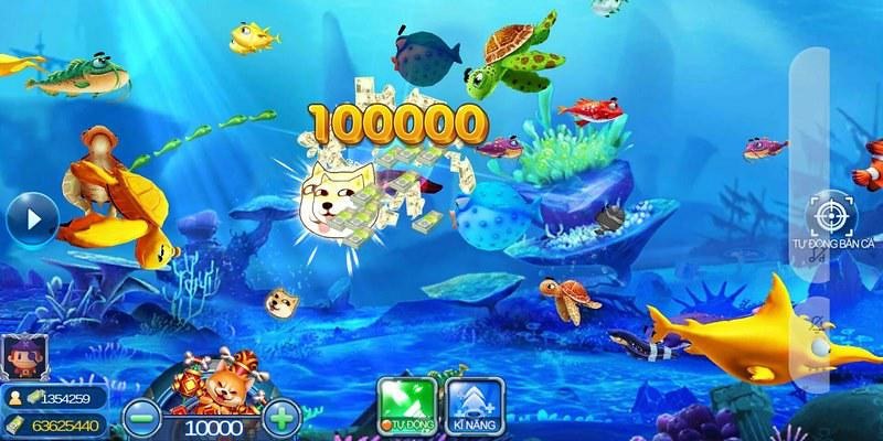Game bắn cá được các nhà phát hành đầu tư tỉ mỉ cùng giao diện đồ họa bắt mắt
